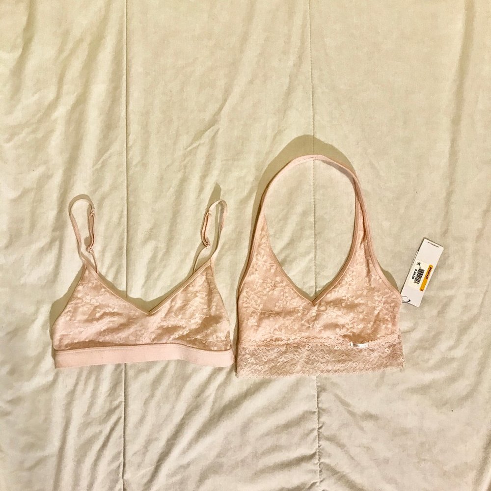 Lace bra and bralette